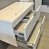 2 meubel 80 +ker.wast.+spiegel + kast wit
