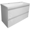 onderkast 100cmx36cm zo.wastafel wit