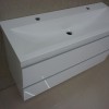 onderkast 100cmx36cm zo.wastafel wit