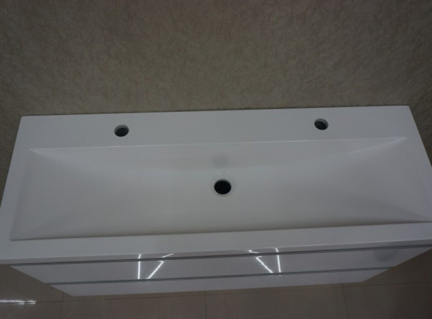 onderkast 100cmx36cm zo.wastafel wit