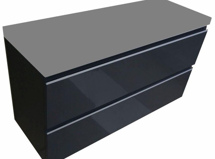 onderkast 100cmx36cm zo.wastafel gl.grijs