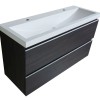 onderkast 100cmx36cm zo.wastafel houtn.grijs