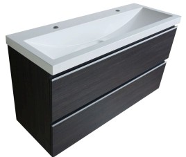 onderkast 100cmx36cm zo.wastafel houtn.grijs
