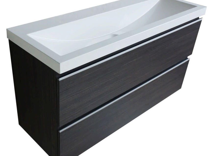 onderkast 100cmx36cm zo.wastafel houtn.grijs