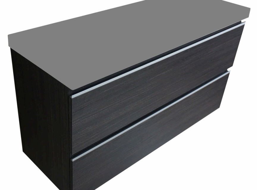 onderkast 100cmx36cm zo.wastafel houtn.grijs