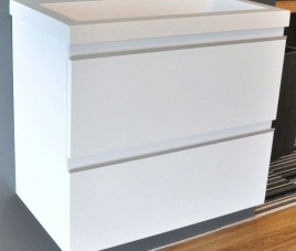 onderkast 60cmx36cm zo.wastafel wit