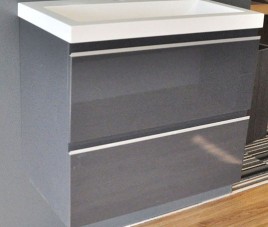 onderkast 60cmx36cm zo.wastafel gl.grijs