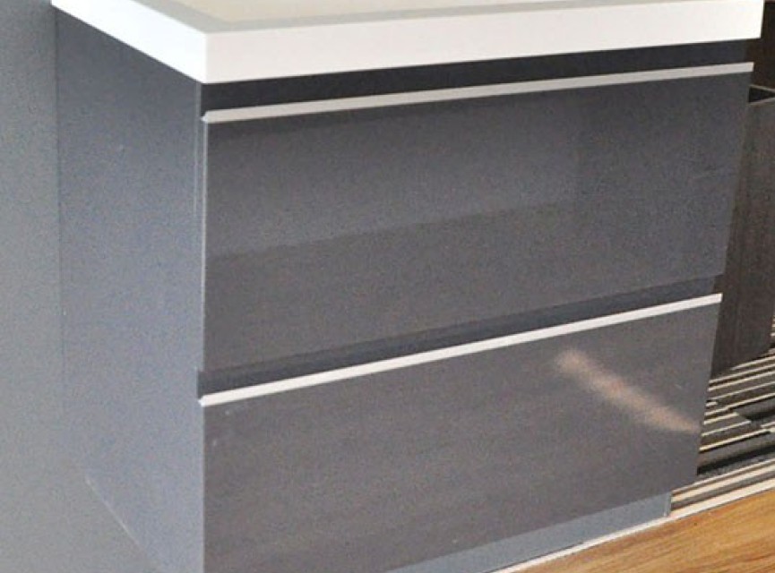 onderkast 60cmx36cm zo.wastafel gl.grijs