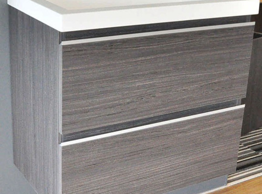 onderkast 60cmx36cm zo.wastafel houtn. grijs