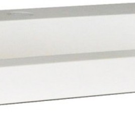 wastafel 60cmx36cm één kraangat wit