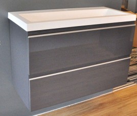onderkast 80cmx36cm zo.wastafel gl.grijs