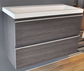 onderkast 80cmx36cm zo.wastafel houtn. grijs