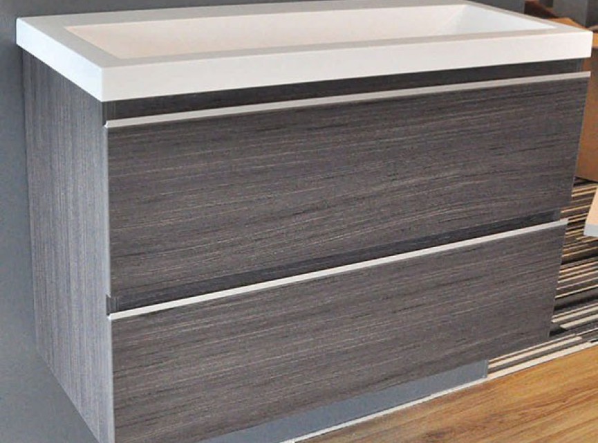 onderkast 80cmx36cm zo.wastafel houtn. grijs