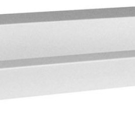 wastafel 80cmx36cm zonder kraangat wit