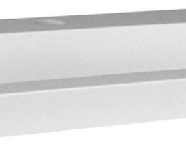 wastafel 80cmx36cm één kraangat wit