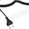 wand scheerspiegel met led verlichting mat-zwart