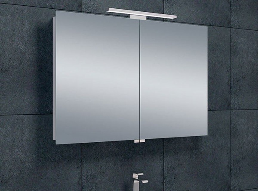 Luxe spiegelkast +Led verlichting 90x60x14cm