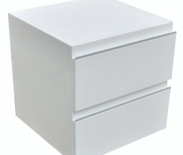 Ladekast 450x450 hoogglans wit gelakt