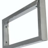 Chroom vierkante supportbeugel 46x22