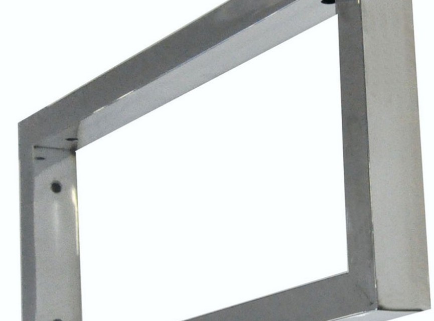 Chroom vierkante supportbeugel 46x22