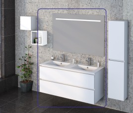 Sephia compleet badmeubel 120cm mat-wit