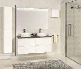 SEPHIA kolomkast 140x30x25 mat-wit