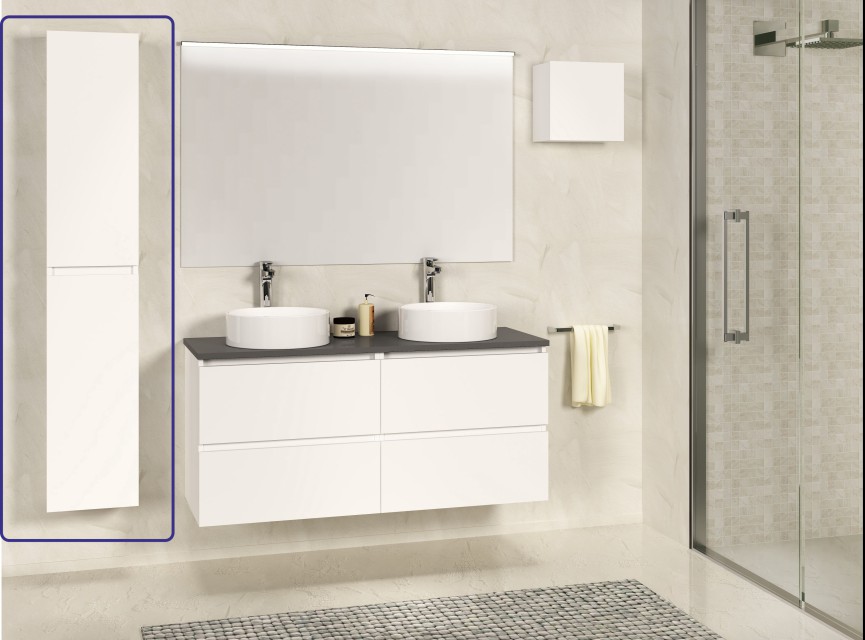 SEPHIA kolomkast 140x30x25 mat-wit