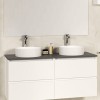Bologna badmeubel 120cm matwit+stenen blad