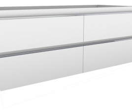 Tigris onderkast 120 x 46 cm wit