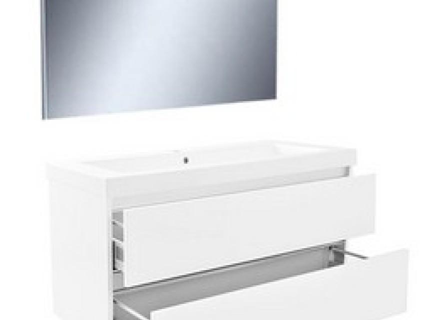 Vision meubelset (incl. spiegel) 100 cm wit