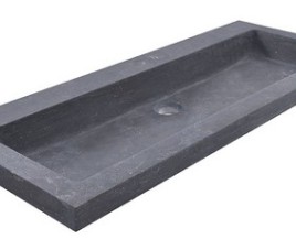 hardstenen meubelwast. 100x46x5 met 1 kr.gat
