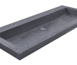 hardstenen meubelwast. 100x46x5 met 2 kr.gaten