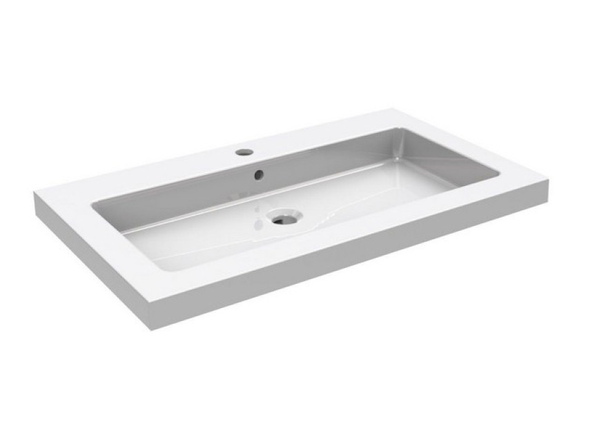 keramische meubelwastafel 60x46 1 kr.gat