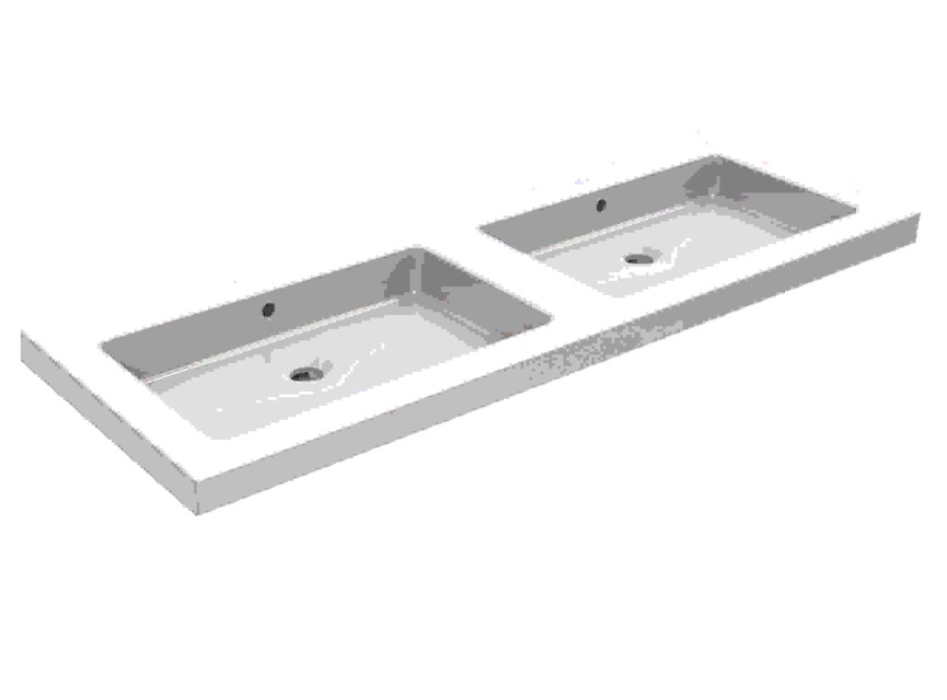 keramische dub.meubelwastafel 120x46 zond. kr.gaten