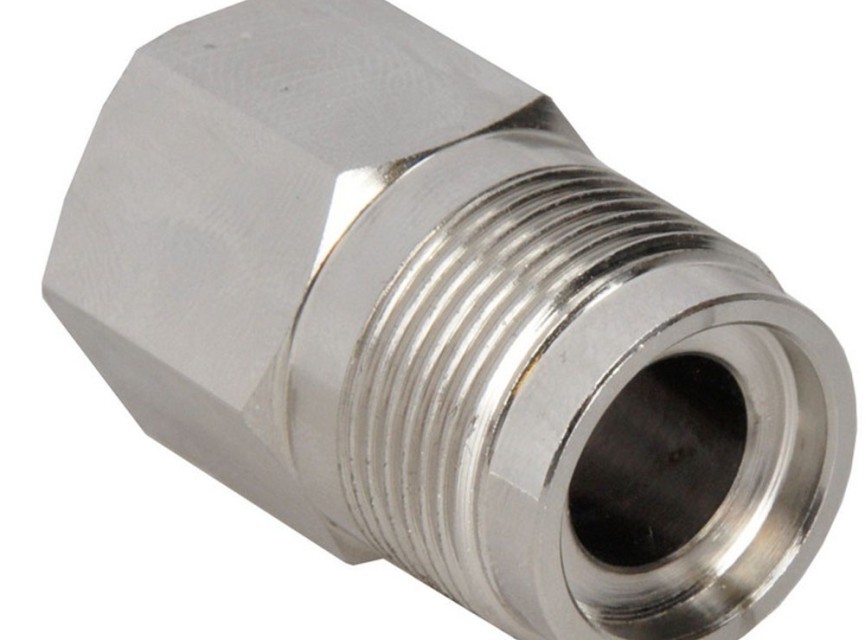 Gaskoppeling 1/2''bin.x M-24 vernikkeld