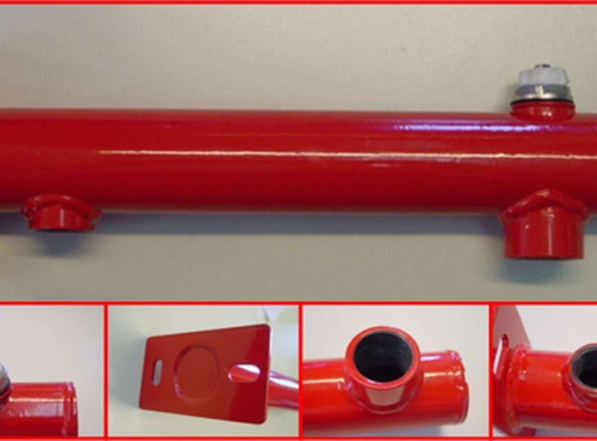 Expansievat-console 3-Gats 3/4x1/2 rood