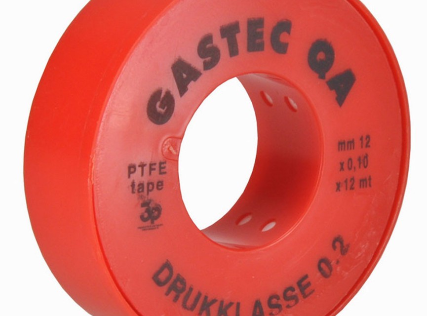 Teflon-tape 12 mtr x 12 mm x 0,1 mm Gastec
