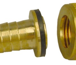 Messing Slangwartel-Setje 1/2x3/4 + borgring