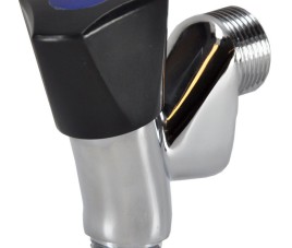 Wasm.-beluchterkr.+keerklep 1/2''x3/4'' zwarte kn.