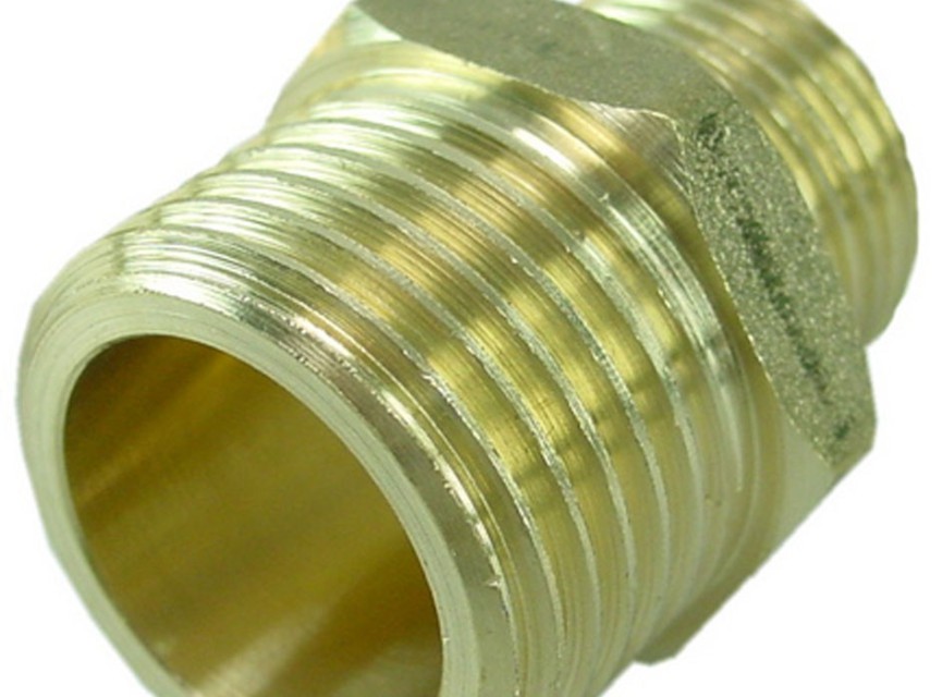 Gasdraad verloopnippel 1/2x1/4bui