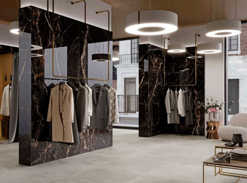XXL SLAB CEASAR BLACK GOLD Hoogglans 120x260 ULTRA GROOT Tegel / Vloertegel Wandtegel / Woonkamer / Keuken / Badkamer Tegel