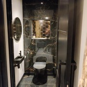CEASAR BLACK GOLD 120x120 / Hoogglans Vloertegels / Woonkamer / Winkel Ruimte / Badkamer