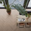 Amsterdam Herringbone visgraat pvc dryback micro-bevel 4V - Dark Oak