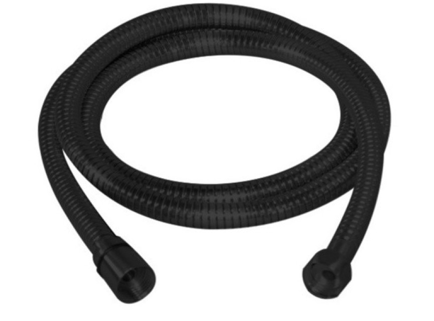 Metalen doucheslang 150cm mat-zwart