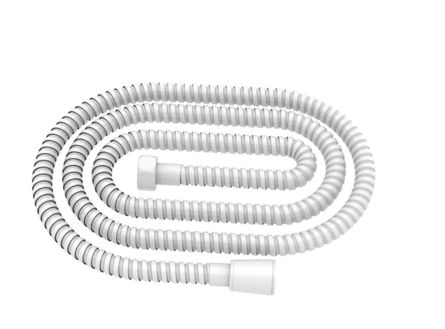 Doucheslang RVS 150cm mat-wit