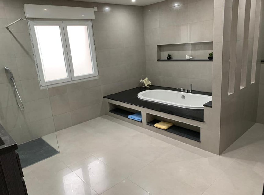Metropol Gris 80x80| Halfglans Vloertegel Woonkamer