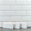 Metro Tegel / Wandtegel 10x20 Hoogglans Wit - Metrotegel