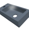 Fontein Mini-block antraciet-grijs Links 36x18x9cm