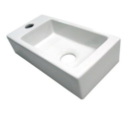 Fontein Mini-Blok Links 36x18x9cm glans-wit