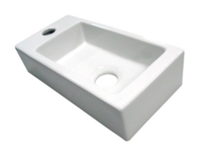 Fontein Mini-Blok Links 36x18x9cm glans-wit